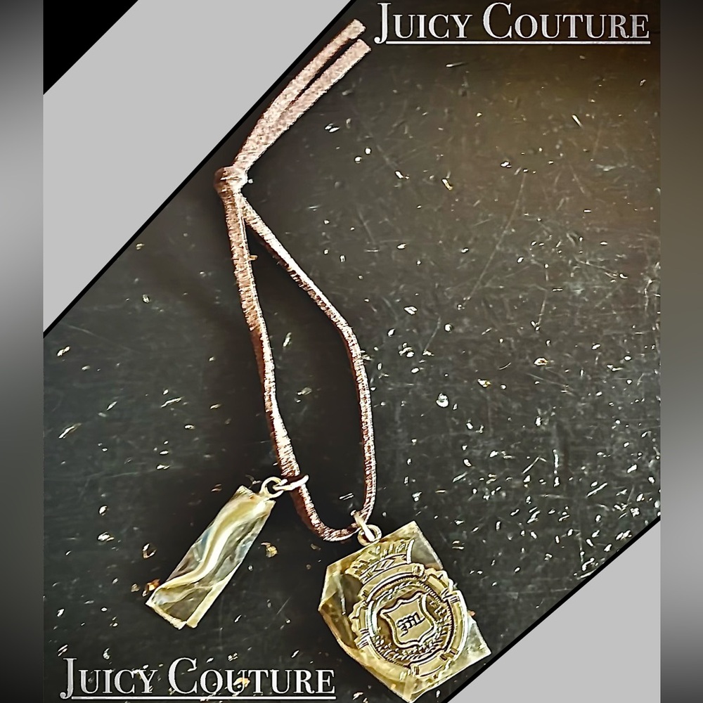 Juicy Couture Men’s charm double sided Dirty English pendant jewelry